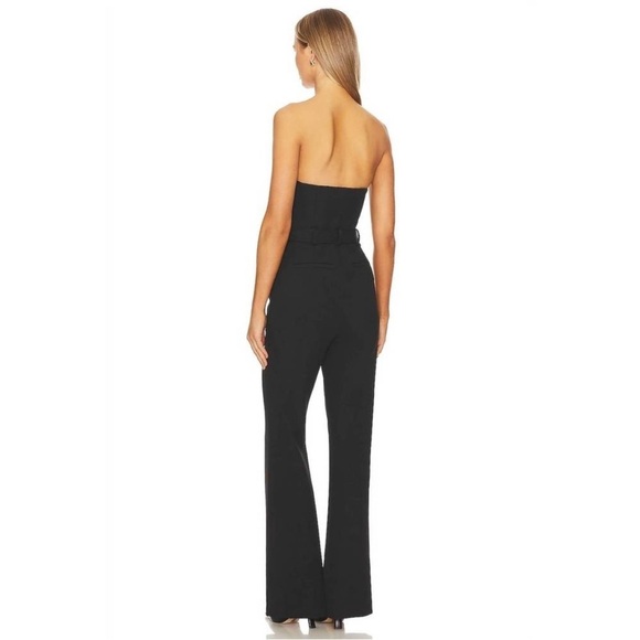 A.L.C. Kate Jumpsuit in Black Strapless Belted - Picture 2 of 13